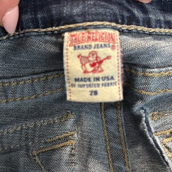 True Religion Women’s Blue Boot Cut Jeans with Signature Stitching 28 - Picture 2 of 7
